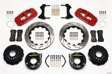 Load image into Gallery viewer, Wilwood - Big Brake Kits - Wilwood AERO4 Rear P-Brake Kit 14.00in Drill Red 2005-2014 Mustang - Anything Coyote