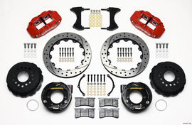 Wilwood - Big Brake Kits - Wilwood Narrow Superlite 4R Rear P-Brk Kit 12.88in Drill Red 2005-2014 Mustang - Anything Coyote