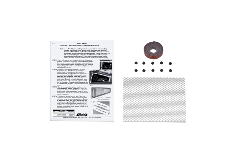 10-14 Mustang C-Series Quarter Window Scoops