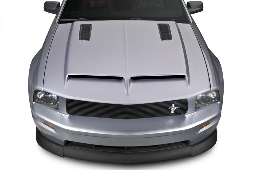 05-09 Mustang Ram Air Hood With Louvers