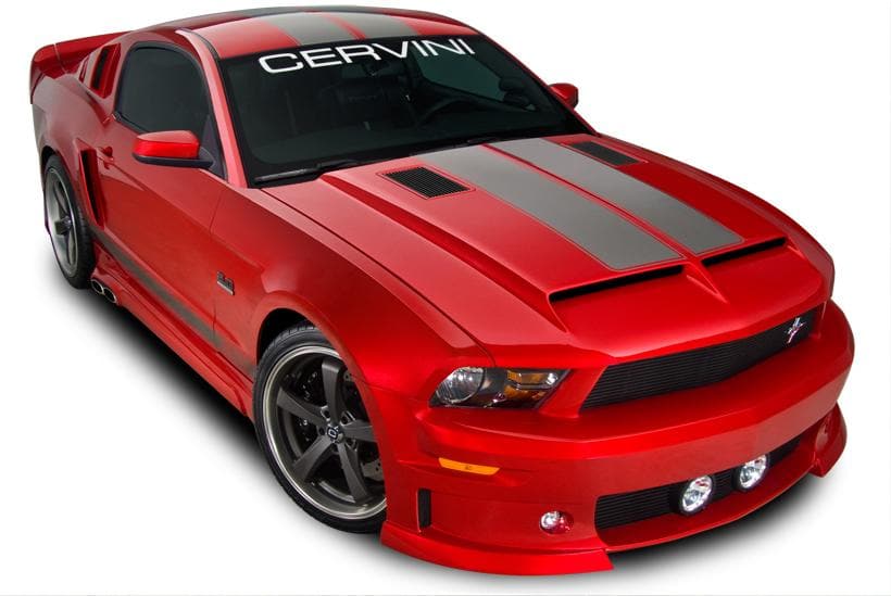 10-12 Mustang Type 4 Ram Air Hood w/ Billet Heat Extractors