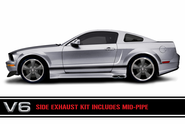 05-09 Mustang V6 Side Exhaust Kit